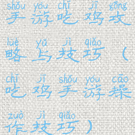 手游吃鸡攻略与技巧(吃鸡手游操作技巧)