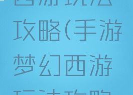 手游梦幻西游玩法攻略(手游梦幻西游玩法攻略图)