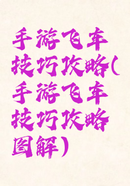 手游飞车技巧攻略(手游飞车技巧攻略图解)