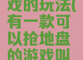 抢地盘游戏的玩法(有一款可以抢地盘的游戏叫啥)