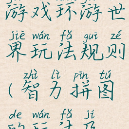 拼图智力游戏环游世界玩法规则(智力拼图的玩法及规则)