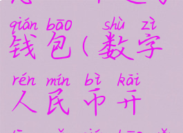 数字人民币怎么开通子钱包(数字人民币开通子钱包有什么用)