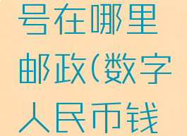 数字人民币钱包编号在哪里邮政(数字人民币钱包编码是什么)