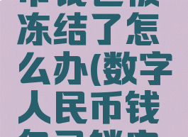 数字人民币钱包被冻结了怎么办(数字人民币钱包已锁定何时解锁)