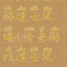 暗黑传奇手游道士攻略(传奇游戏道士攻略)