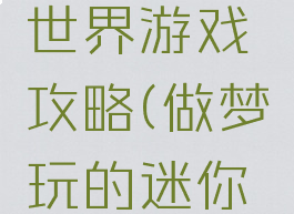 梦的迷你世界游戏攻略(做梦玩的迷你世界)