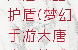 梦幻手游大唐攻略护盾(梦幻手游大唐攻略护盾怎么获得)