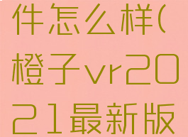 橙子vr软件怎么样(橙子vr2021最新版本)