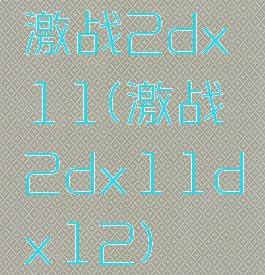 激战2dx11(激战2dx11dx12)