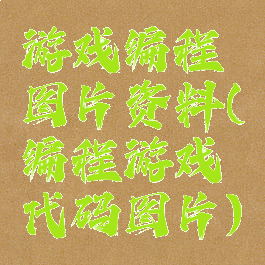 游戏编程图片资料(编程游戏代码图片)