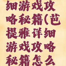 芭提雅详细游戏攻略秘籍(芭提雅详细游戏攻略秘籍怎么用)