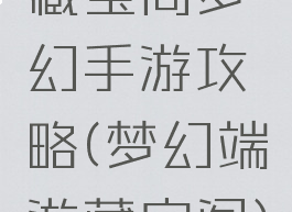 藏宝阁梦幻手游攻略(梦幻端游藏宝阁)