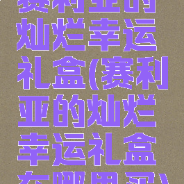 赛利亚的灿烂幸运礼盒(赛利亚的灿烂幸运礼盒在哪里买)
