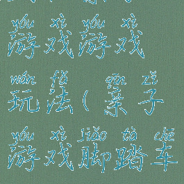 踏板亲子游戏游戏玩法(亲子游戏脚踏车)