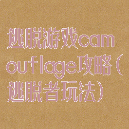 逃脱游戏camouflage攻略(逃脱者玩法)