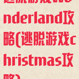 逃脱游戏wonderland攻略(逃脱游戏christmas攻略)