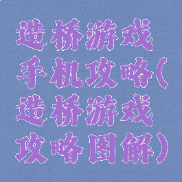造桥游戏手机攻略(造桥游戏攻略图解)