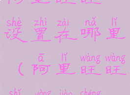 阿里旺旺设置在哪里(阿里旺旺使用教程)