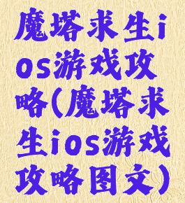 魔塔求生ios游戏攻略(魔塔求生ios游戏攻略图文)
