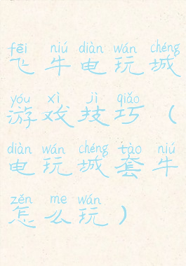 飞牛电玩城游戏技巧(电玩城套牛怎么玩)