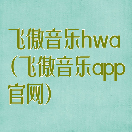 飞傲音乐hwa(飞傲音乐app官网)