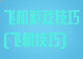 飞机游戏技巧(飞机技巧)