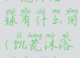 饥荒沐浴球有什么用(饥荒沐浴球有啥用)