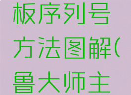 鲁大师查看电脑主板序列号方法图解(鲁大师主板型号怎么看)