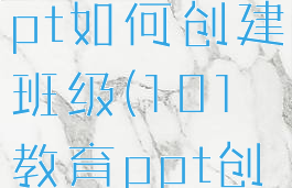 101教育ppt如何创建班级(101教育ppt创建班级)