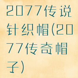2077传说针织帽(2077传奇帽子)