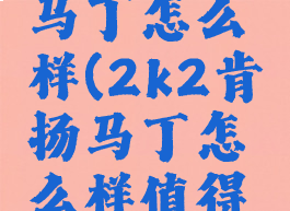 2k2肯扬马丁怎么样(2k2肯扬马丁怎么样值得买吗)