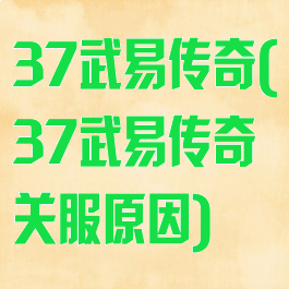 37武易传奇(37武易传奇关服原因)