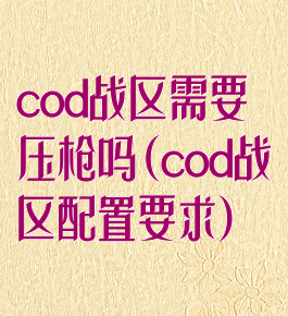 cod战区需要压枪吗(cod战区配置要求)