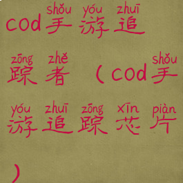 cod手游追踪者(cod手游追踪芯片)