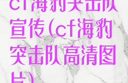 cf海豹突击队宣传(cf海豹突击队高清图片)