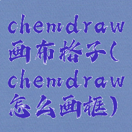 chemdraw画布格子(chemdraw怎么画框)