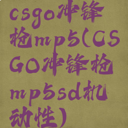 csgo冲锋枪mp5(CSGO冲锋枪mp5sd机动性)