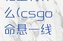 csgo命悬一线武器箱里有什么(csgo命悬一线武器箱能开出什么金)