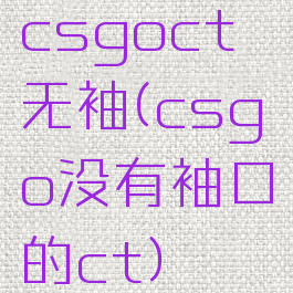 csgoct无袖(csgo没有袖口的ct)