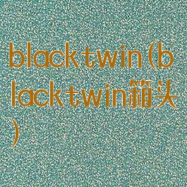 blacktwin(blacktwin箱头)
