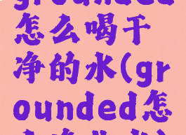 grounded怎么喝干净的水(grounded怎么净化水)