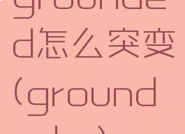 grounded怎么突变(grounded螬)