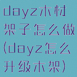 dayz木材架子怎么做(dayz怎么升级木架)