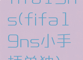 fifa19ns(fifa19ns小手柄单独)