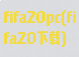 fifa20pc(fifa20下载)