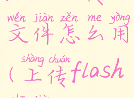 flash上传文件怎么用(上传flash插件)