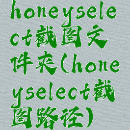 honeyselect截图文件夹(honeyselect截图路径)