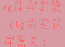 hg脉冲剑装(hg剑装脉冲高达)