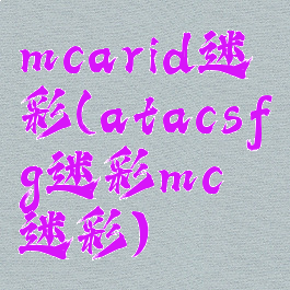 mcarid迷彩(atacsfg迷彩mc迷彩)