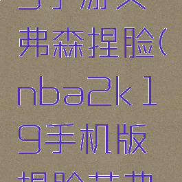 nba2k19手游艾弗森捏脸(nba2k19手机版捏脸艾弗森)